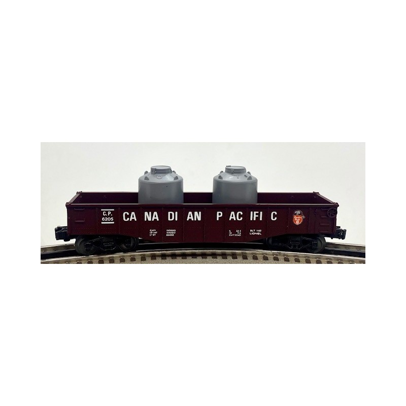 LIONEL 6-6205 CANADIAN PACIFIC GONDOLA WITH CANISTERS