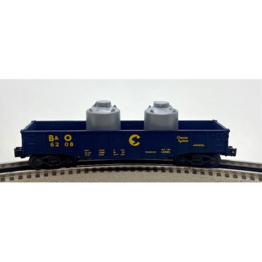 LIONEL 6-6208 CHESSIE SYSTEM GONDOLA WITH CANISTERS