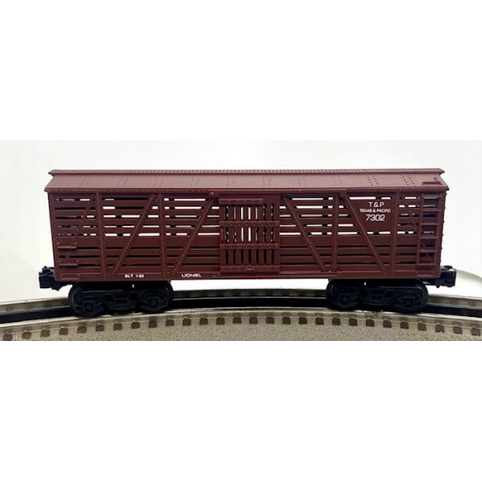 LIONEL 6-7302 TEXAS AND PACIFIC STOCKCAR - 027 GAUGE