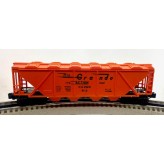 LIONEL 6-9112 DENVER AND RIO GRANDE WESTERN COVERED QUAD HOPPER