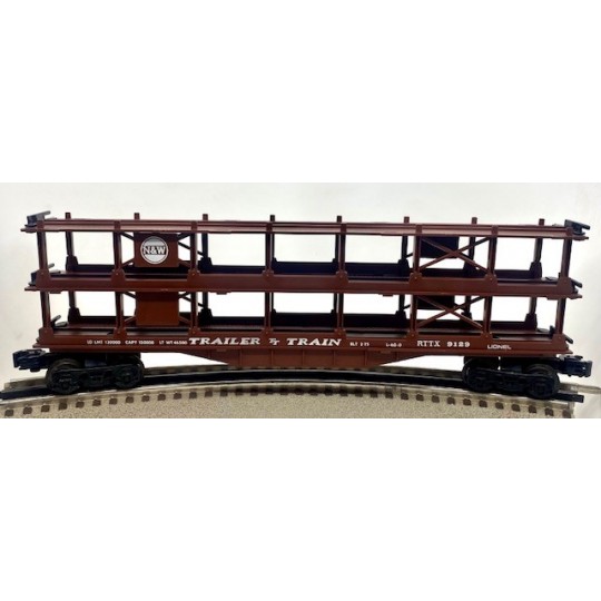 LIONEL 6-9129 NORFOLK AND WESTERN AUTO CARRIER - 3 TIER