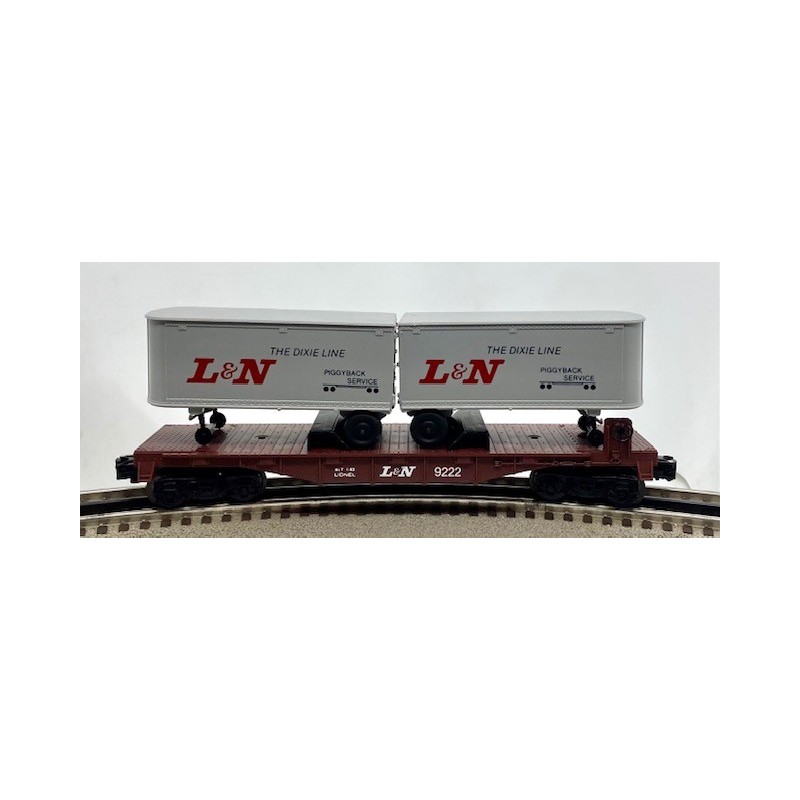 LIONEL 6-9222 LOUISVILLE AND NASHVILLE FLATCAR WITH TRAILERS