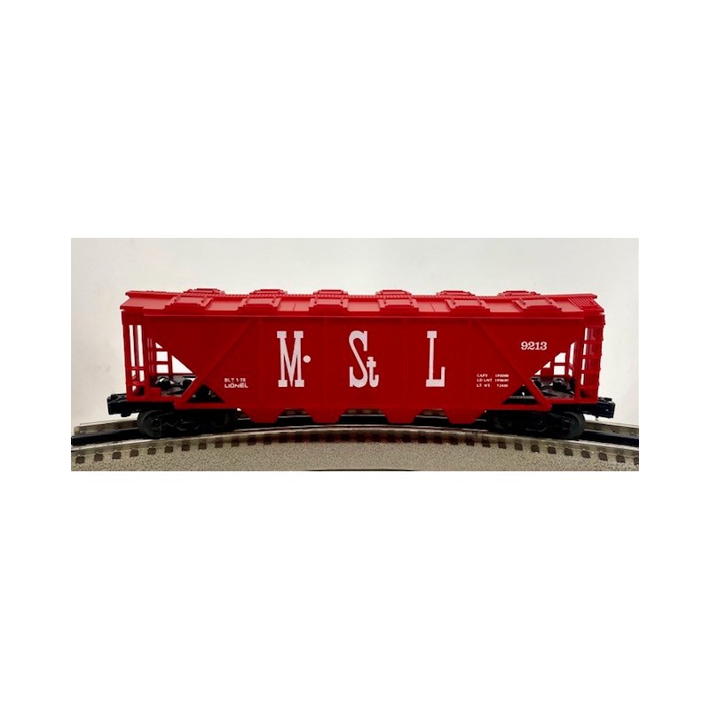 LIONEL 6-9213 MISSOURI AND ST. LOUIS COVERED QUAD HOPPER