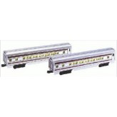 LIONEL 39106 CANADIAN PACIFIC STREAMLINED ALUMINUM PASSENGER CARS - 2 PACK
