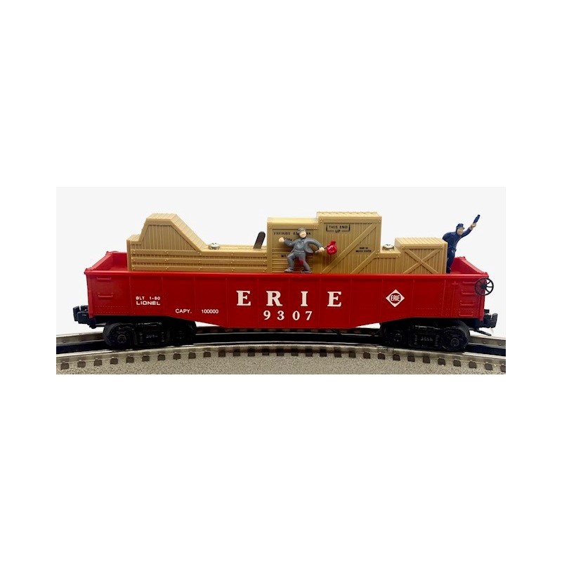 LIONEL 6-9307 ERIE COP AND HOBO ANIMATED GONDOLA