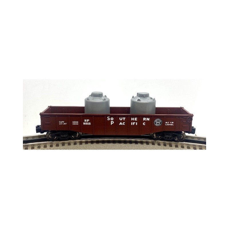 LIONEL 6-9315 SOUTHERN PACIFIC GONDOLA WITH CANISTERS