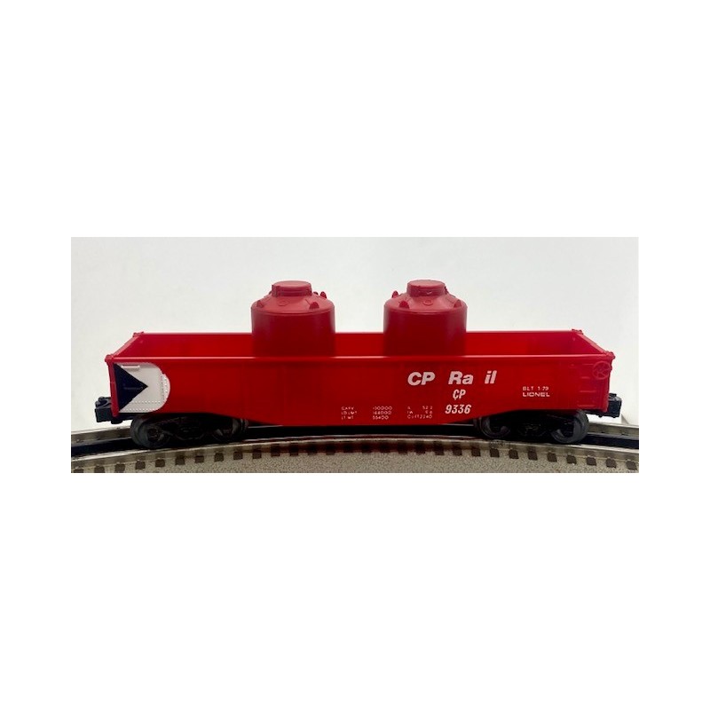 LIONEL 6-9336 CANADIAN PACIFIC RAIL GONDOLA WITH CANISTERS