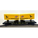 LIONEL 6-9352 CHICAGO AND NORTHWESTERN FLATCAR WITH TRAILERS