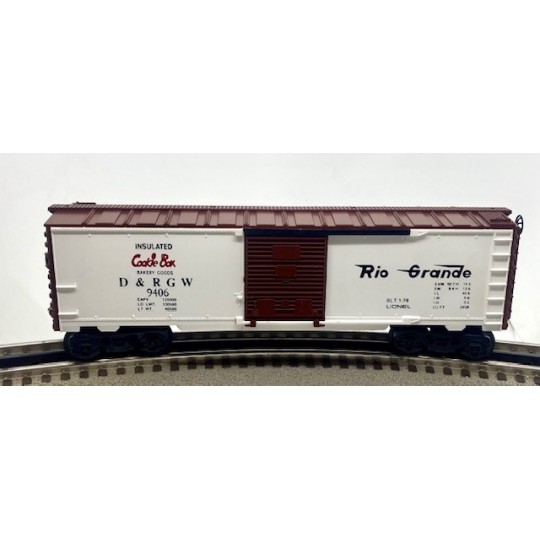 LIONEL 6-9406 DENVER AND RIO GRANDE WESTERN BOXCAR