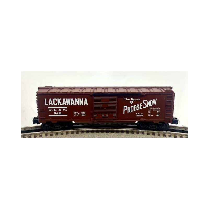 LIONEL 6-9411 LACKAWANNA PHOEBE SNOW BOXCAR