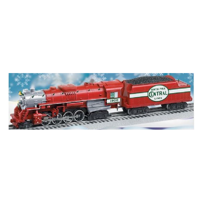 LIONEL 28646 NORTH POLE CENTRAL LINES 2-8-4 BERKSHIRE STEAM LOCOMOTIVE