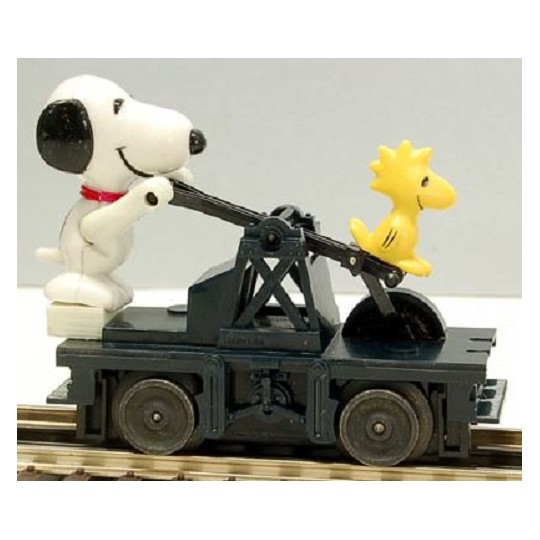LIONEL 18407 SNOOPY AND WOODSTOCK PEANUTS HANDCAR