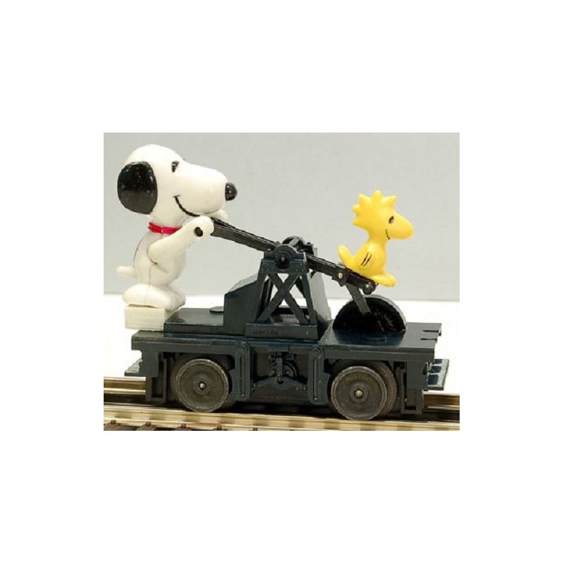 LIONEL 18407 SNOOPY AND WOODSTOCK PEANUTS HANDCAR