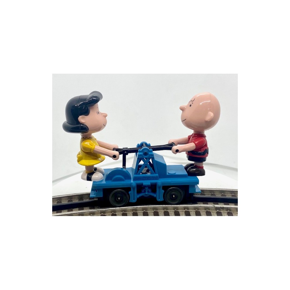 CHARLIE BROWN AND LUCY PEANUTS HANDCAR