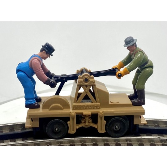 LIONEL 18429 OPERATING HANDCAR WITH RAILROAD WORKERS