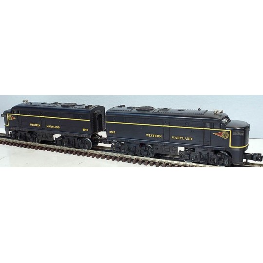 LIONEL 18915 AND 18916 WESTERN MARYLAND ALCO DIESEL ENGINES AA UNITS