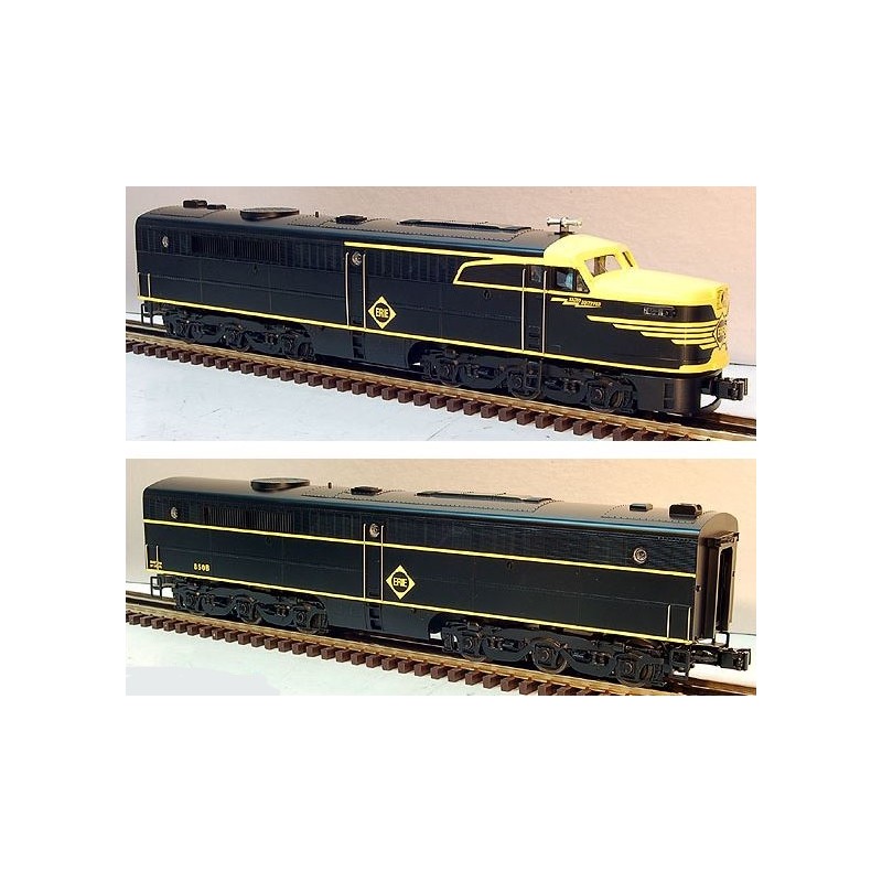 LIONEL 18961 AND 18249 ERIE ALCO PA-1 AND PB-1 DIESEL ENGINE SET