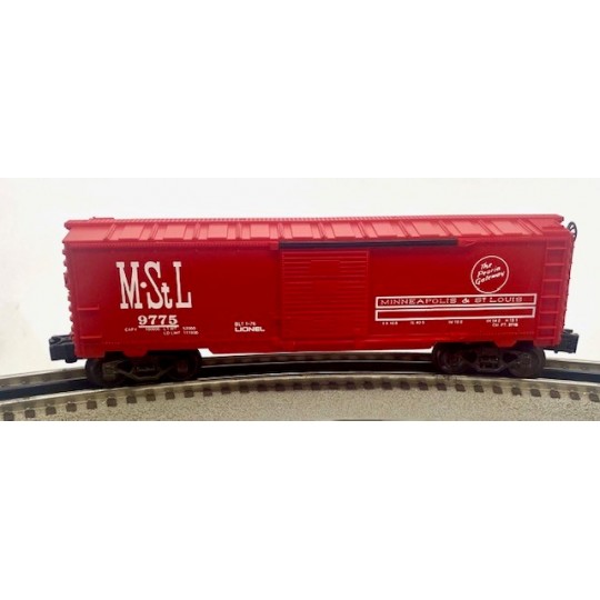 LIONEL 6-9775 MINNEAPOLIS AND ST. LOUIS BOXCAR