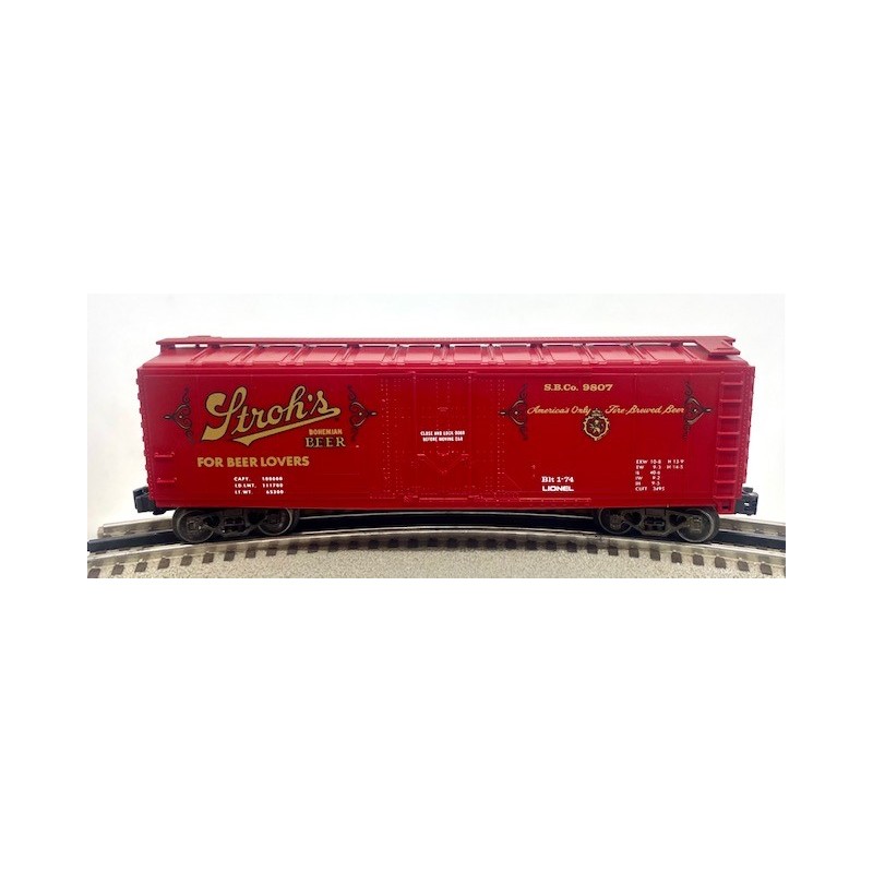 LIONEL 6-9807 STROHS BEER REEFER - STANDARD O