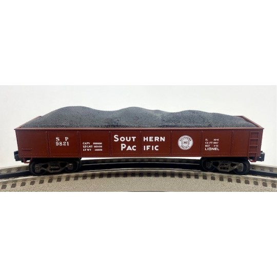 LIONEL 6-9821 SOUTHERN PACIFIC GONDOLA WITH COAL LOAD - STANDARD O