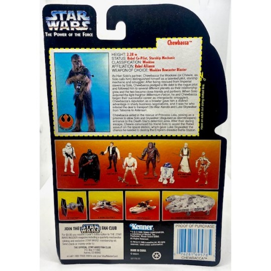 KENNER STAR WARS THE POWER OF THE FORCE CHEWBACCA ACTION FIGURE