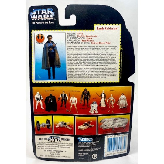 KENNER STAR WARS THE POWER OF THE FORCE LANDO CALRISSIAN ACTION FIGURE