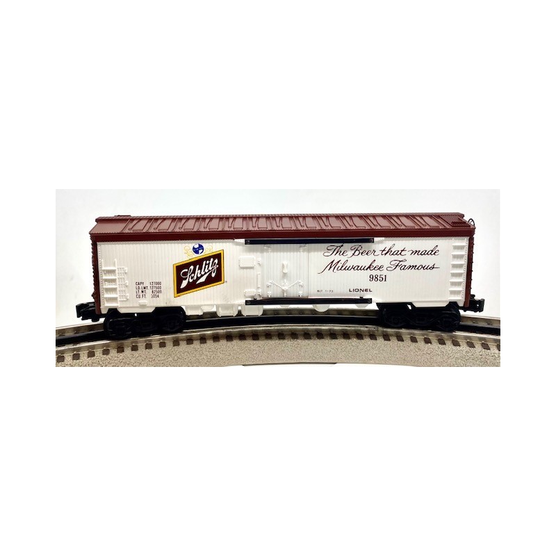 LIONEL 6-9851 SCHLITZ BEER BILLBOARD REEFER