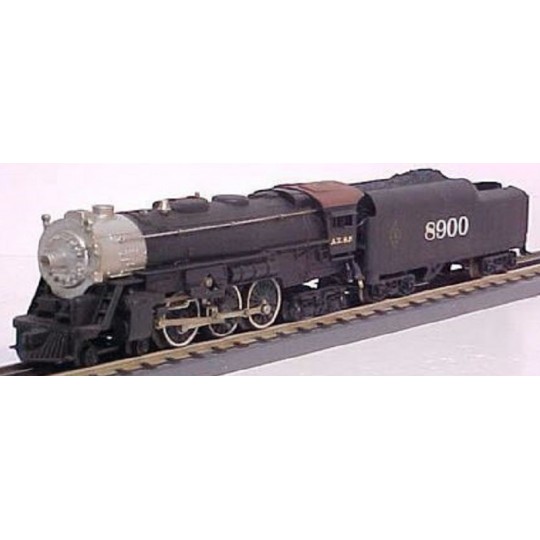 LIONEL 8900 SANTA FE 4-6-4 STEAM LOCOMOTIVE AND TENDER - FIRST FARR ENGINE