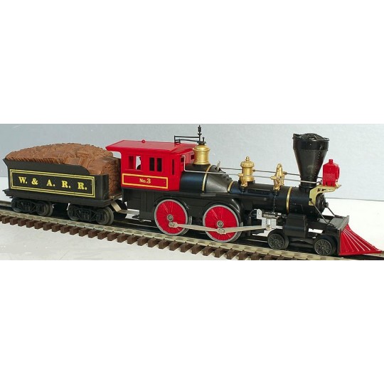 LIONEL 8701 WESTERN AND ATLANTIC - THE GENERAL - STEAM LOCOMOTIVE AND TENDER WITH PASSENGER CARS