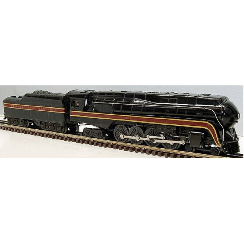 LIONEL 8100 NORFOLK AND WESTERN J CLASS 4-8-4 STEAM LOCOMOTIVE AND TENDER