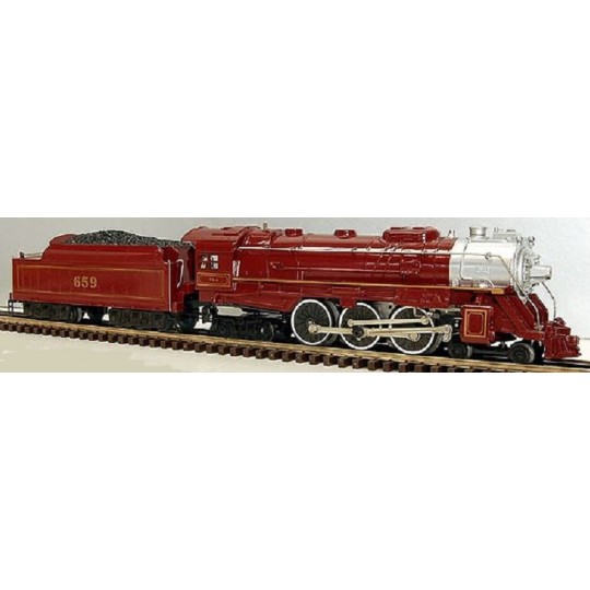 LIONEL 8101 CHICAGO AND ALTON 4-6-4 HUDSON STEAM LOCOMOTIVE AND TENDER