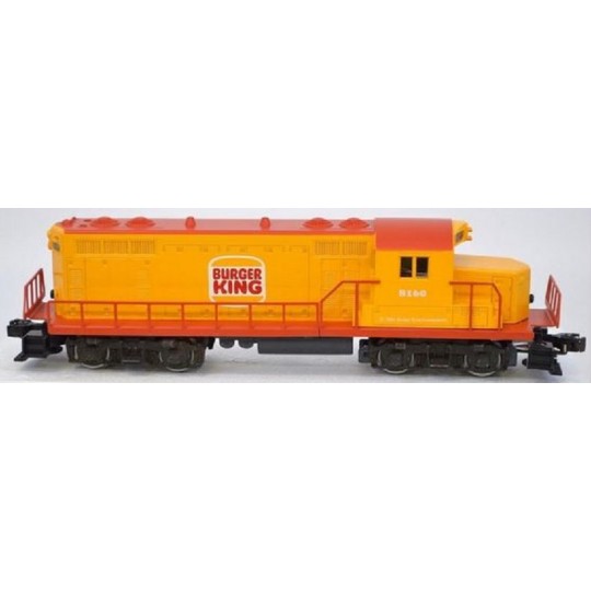 LIONEL 8160 BURGER KING GP-20 DIESEL ENGINE WITH 7 PIECES OF FAST FOOD REEFERS