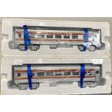 LIONEL 29092 AND 29093 SANTA FE STREAMLINED PASSENGER COACH CARS