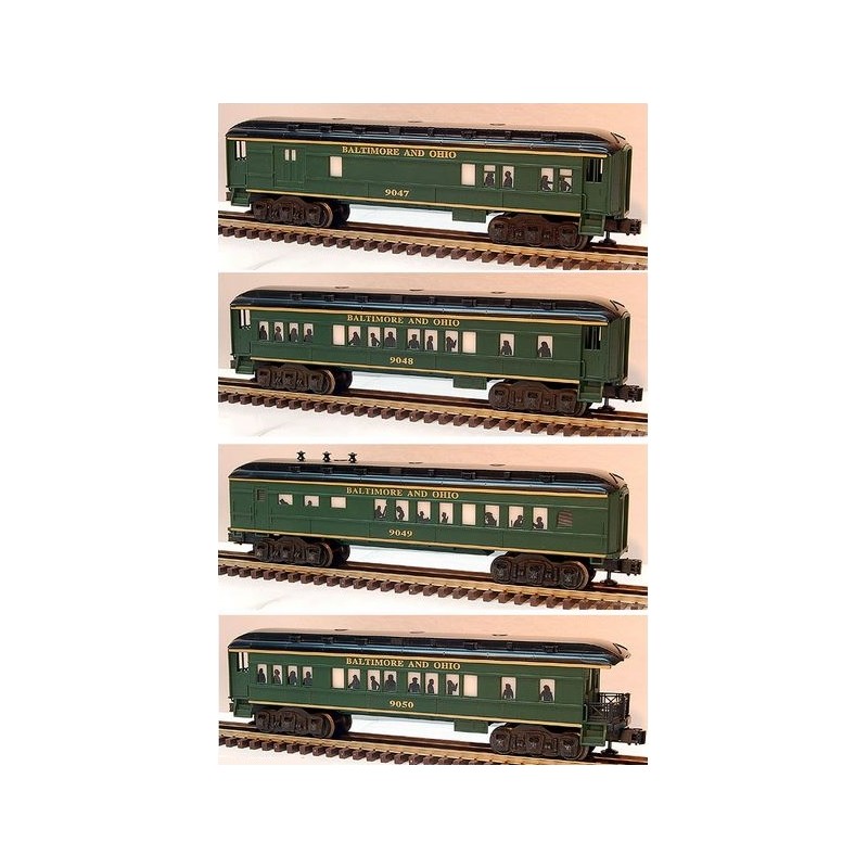 LIONEL 19047 - 19050 BALTIMORE AND OHIO MADISON PASSENGER CARS - SET OF 4