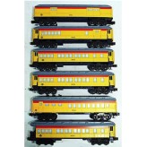 LIONEL 9581 THRU 9586 CHESSIE STEAM SPECIAL 6 CAR PASSENGER CAR SET