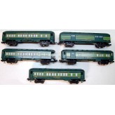 LIONEL 9530, 9531, 9532, 9533, 9534 SOUTHERN PASSENGER CAR SET