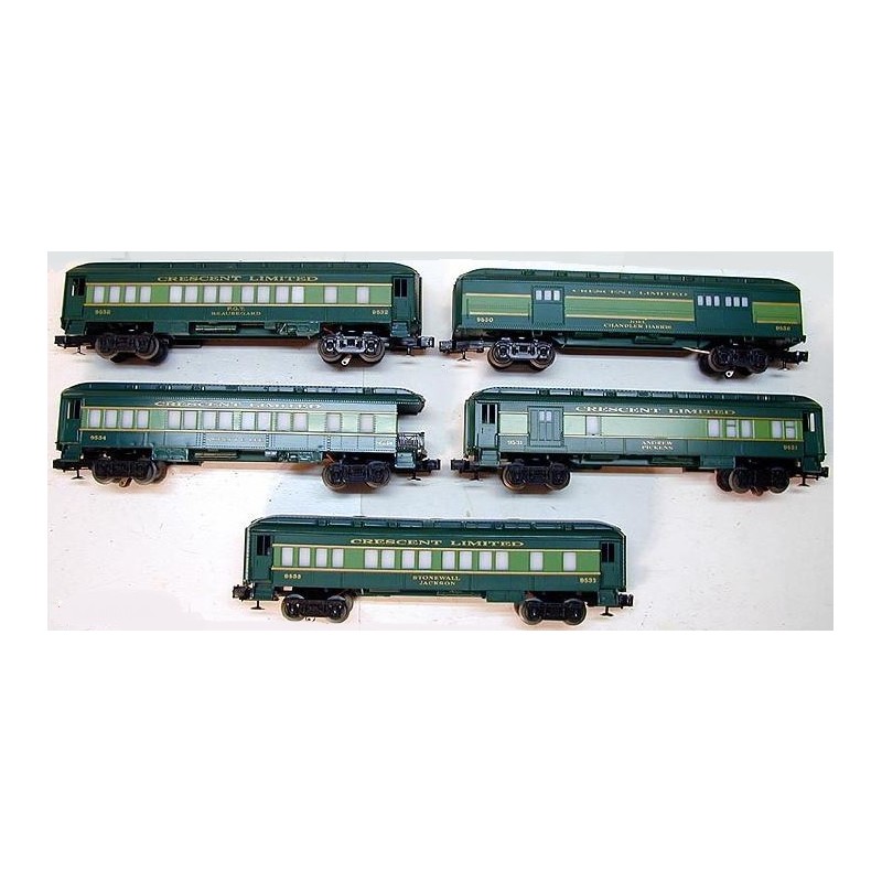 LIONEL 9530, 9531, 9532, 9533, 9534 SOUTHERN PASSENGER CAR SET