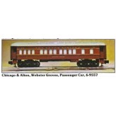 LIONEL 6-9557 CHICAGO AND ALTON LIMITED PASSENGER CAR