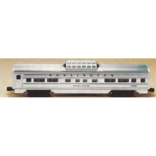 LIONEL 6-9576 THRU 9580 WITH 9588 BURLINGTON THE TEXAS ZEPHYR PASSENGER CAR SET