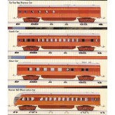 LIONEL 13004 TINPLATE HIAWATHA STEAM LOCOMOTIVE AND TENDER WITH 13006 HIAWATHA PASSENGER CARS