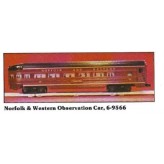 LIONEL 6-7203 WITH 6-9562 THRU 6-9567 NORFOLK AND WESTERN SET OF 7 PASSENGER CARS