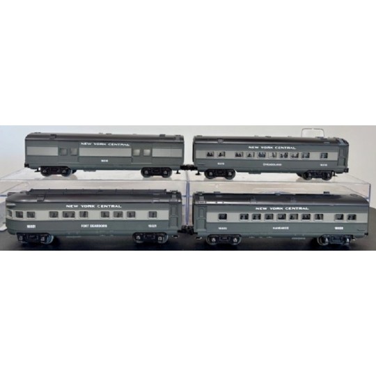 LIONEL 16016 16018 16020 16021 NEW YORK CENTRAL PULLMAN PASSENGER CARS SET