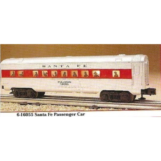 LIONEL 16055 16056 16057 16060 16092 SANTA FE PASSENGER CAR SET