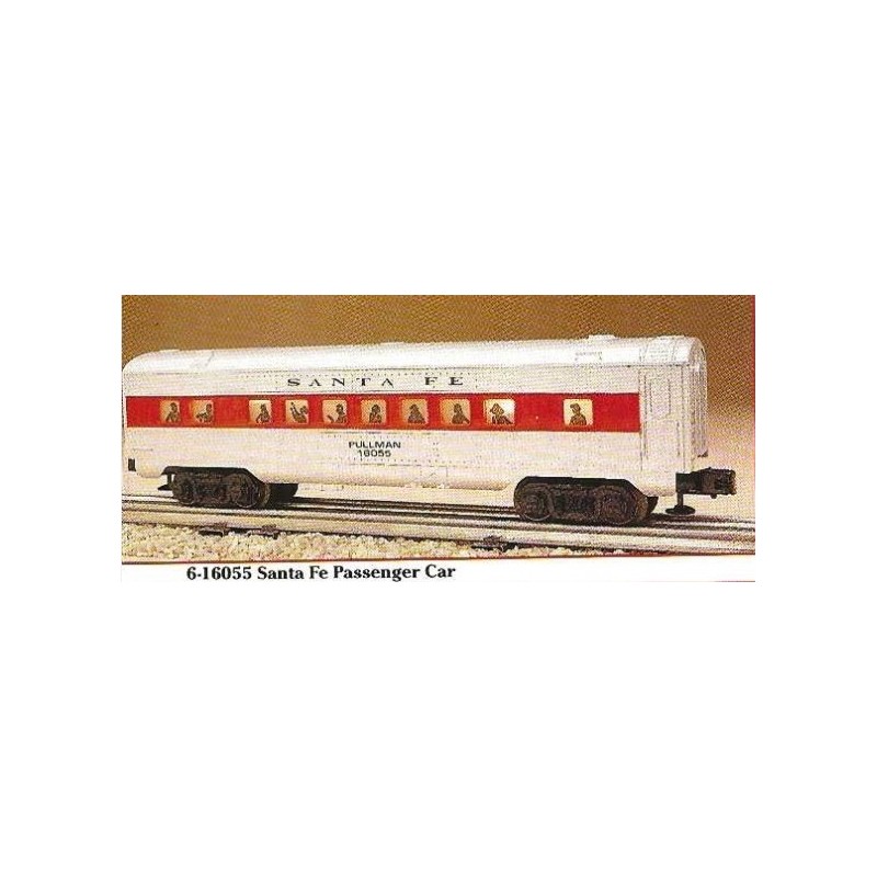 LIONEL 16055 16056 16057 16060 16092 SANTA FE PASSENGER CAR SET