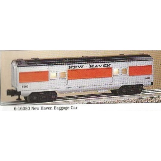 LIONEL 16080 THRU 16084 WITH 16086 NEW HAVEN PASSENGER CARS SET