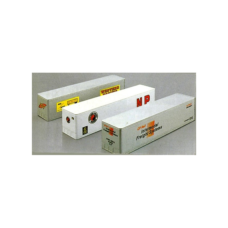 LIONEL 12907 NORTHERN PACIFIC RAILWAY, CP RAIL AND WESTERN PACIFIC INTERMODAL CONTAINER SET