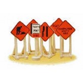 LIONEL 32902 CONSTRUCTION ZONE SIGNS