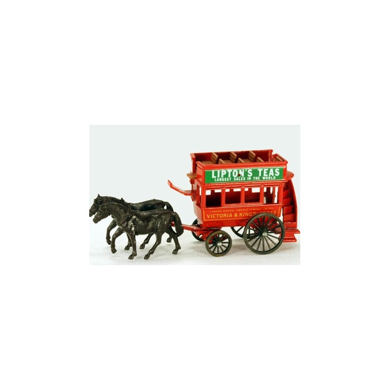 Lledo Days Gone DG040 Horse Drawn Double Deck Coach Lipton Tea