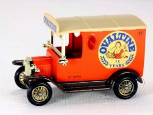 Lledo Days Gone DG616 Model T" Van Ovaltine with Tan Roof"