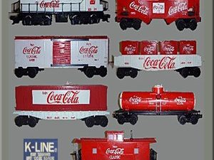 K-LINE K-1805 COCA COLA CLASSIC TRAIN SET WITH TRANSFORMER
